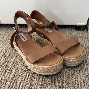 Steve Madden Brown Espadrille Sandals